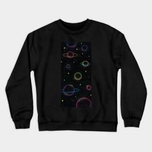 Space pattern Crewneck Sweatshirt